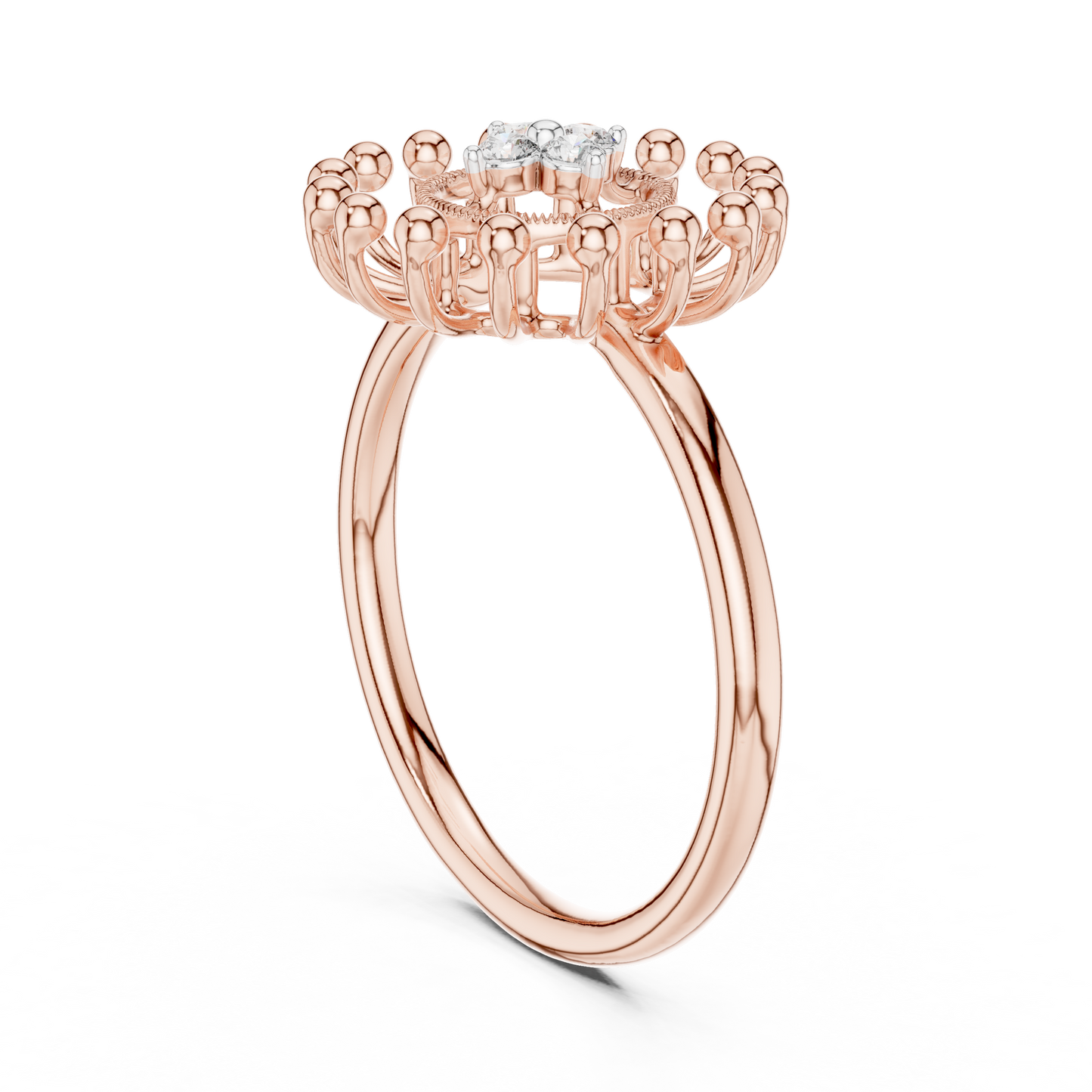 Round Halo Lab Grown Diamond Ring