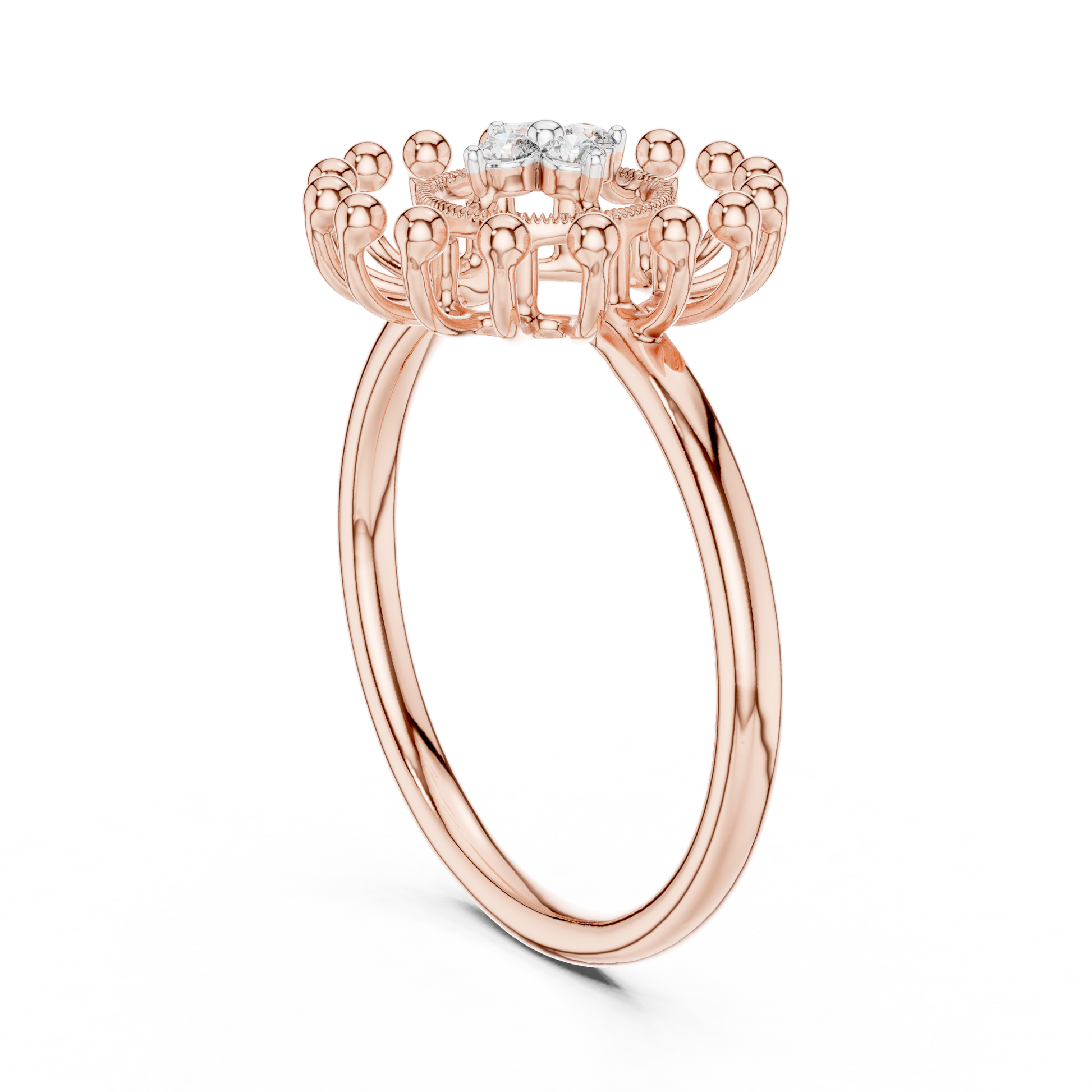 Round Halo Lab Grown Diamond Ring