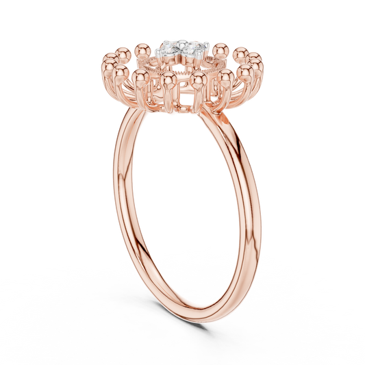 Round Halo Lab Grown Diamond Ring
