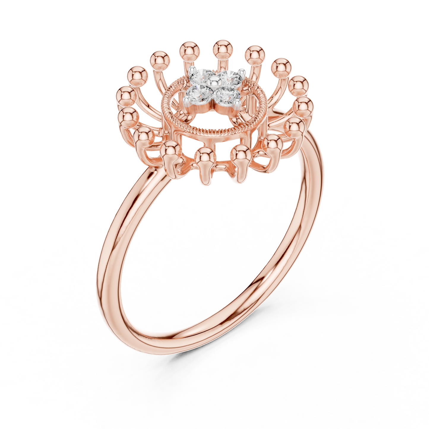 Round Halo Lab Grown Diamond Ring