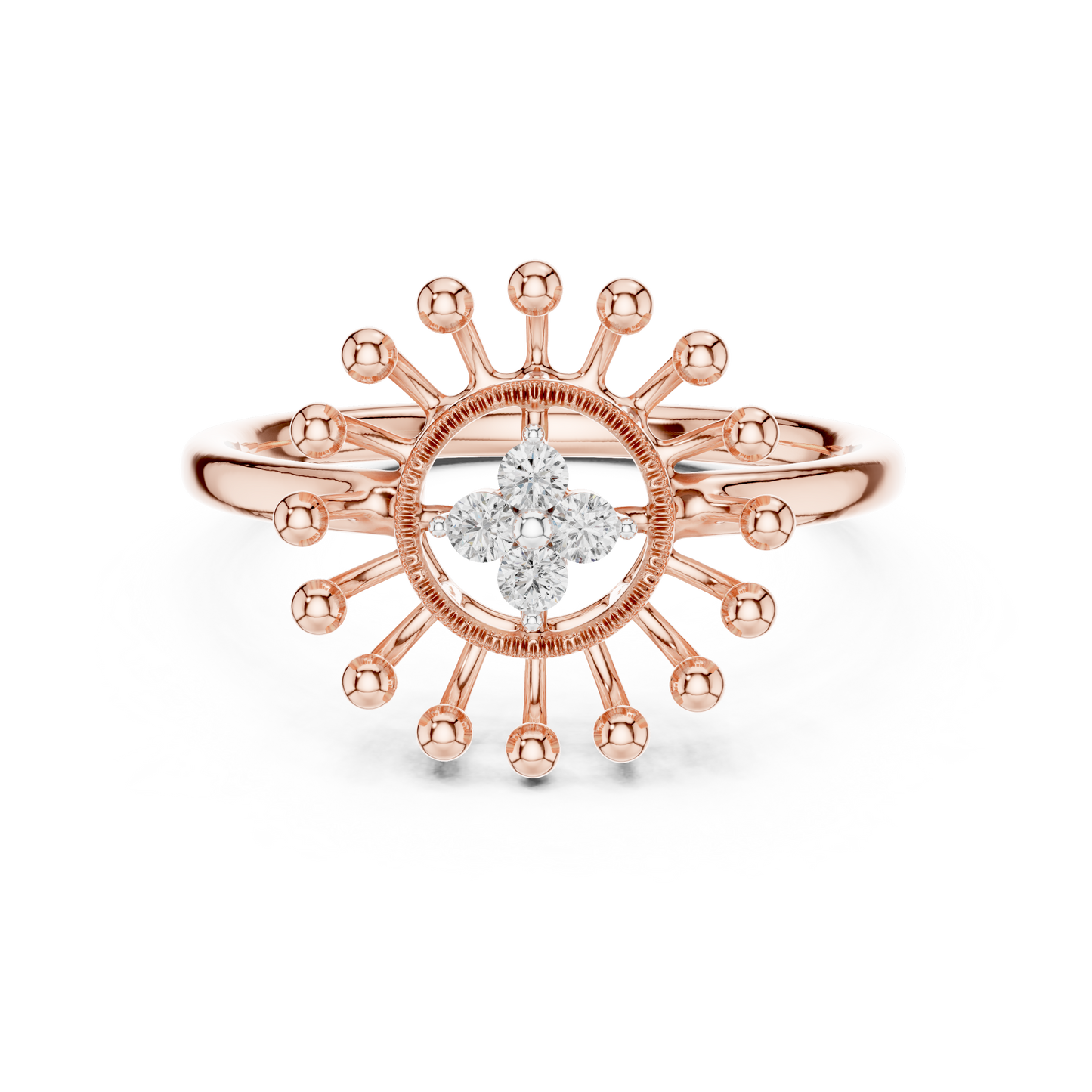 Round Halo Lab Grown Diamond Ring