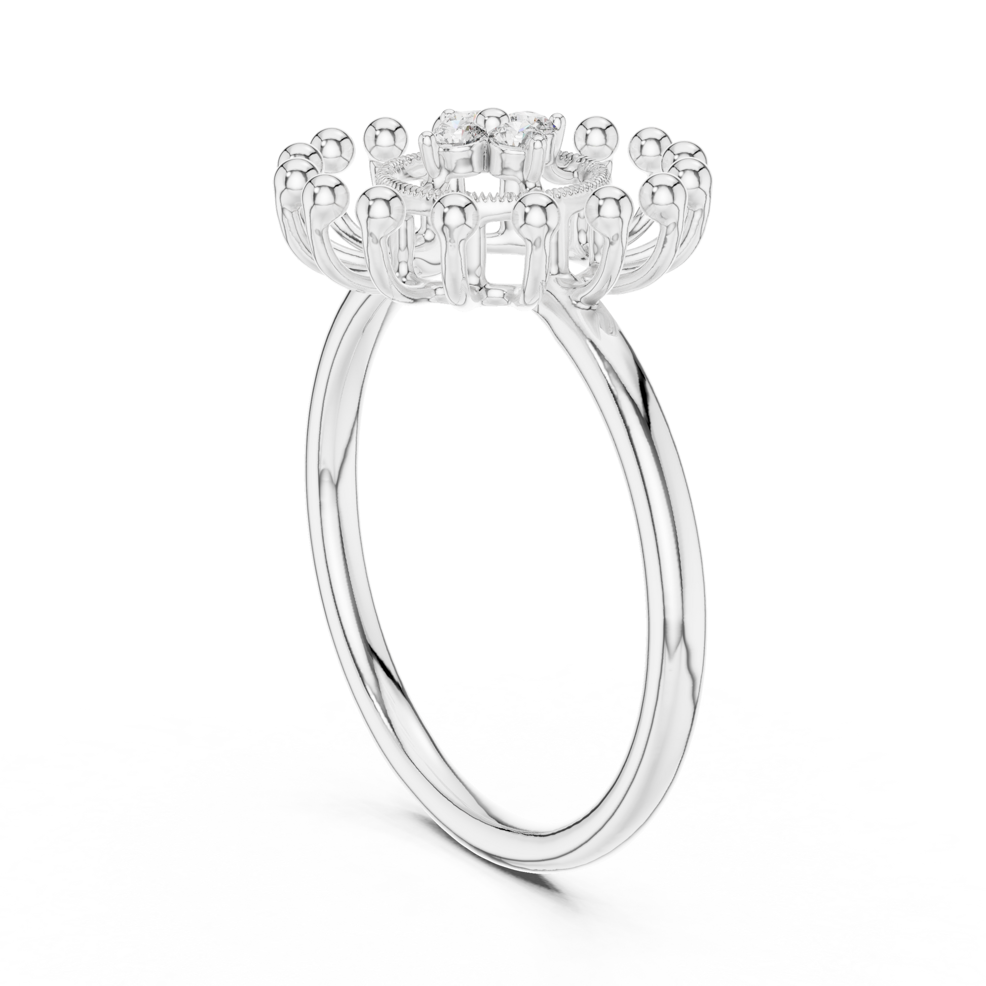Round Halo Lab Grown Diamond Ring
