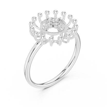 Round Halo Lab Grown Diamond Ring