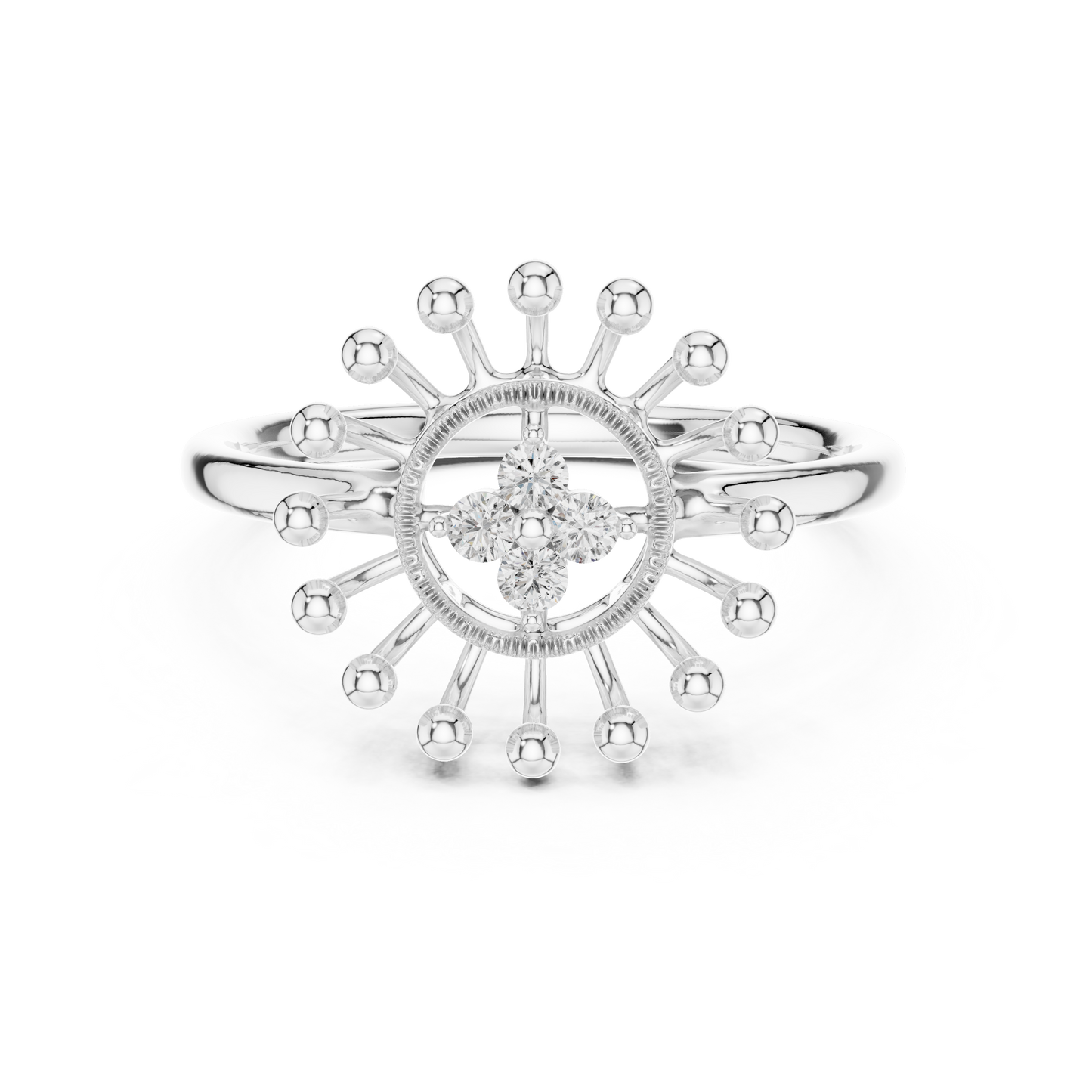 Round Halo Lab Grown Diamond Ring