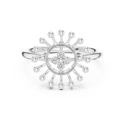 Round Halo Lab Grown Diamond Ring