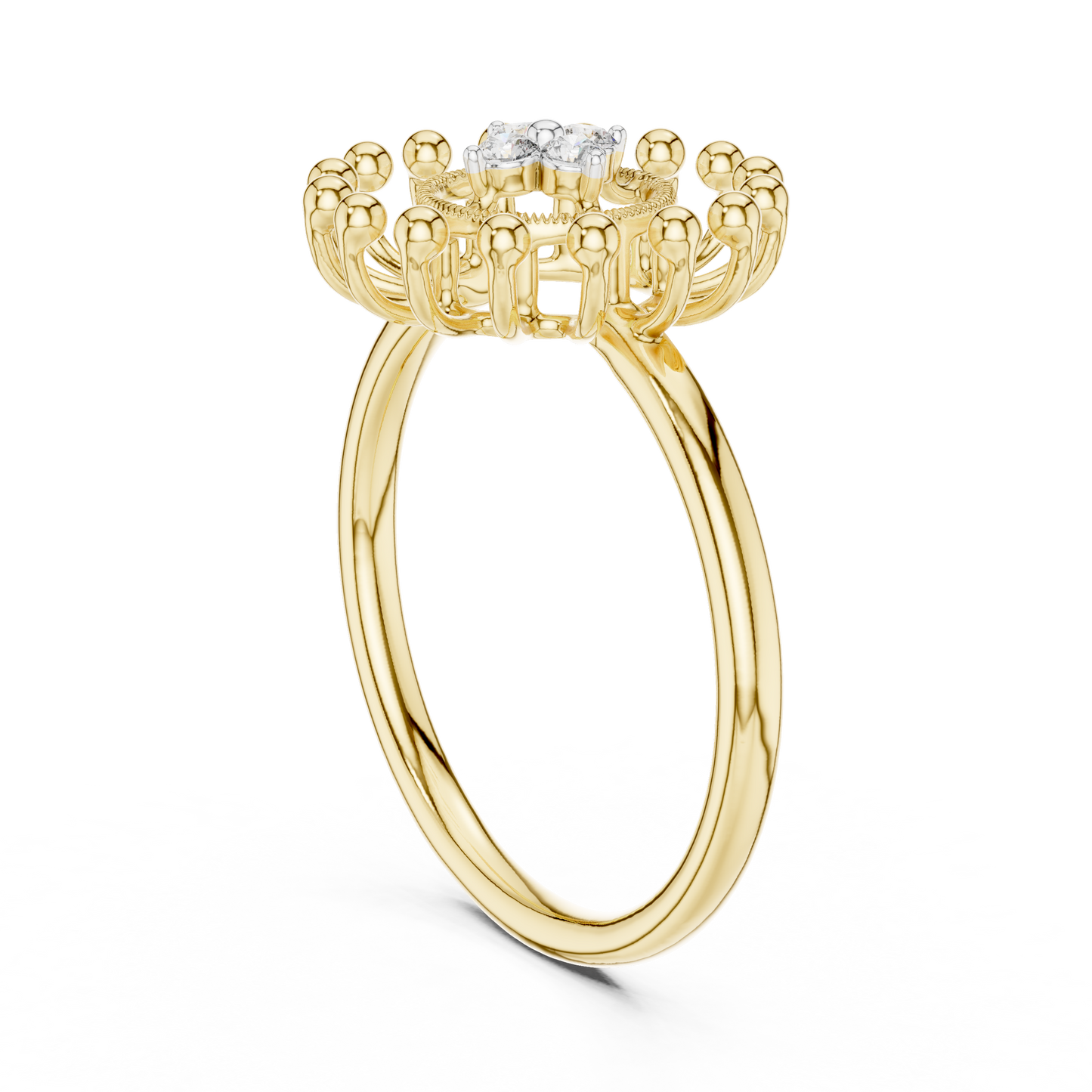 Round Halo Lab Grown Diamond Ring