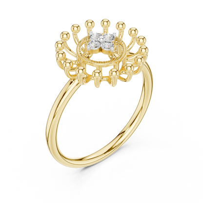 Round Halo Lab Grown Diamond Ring