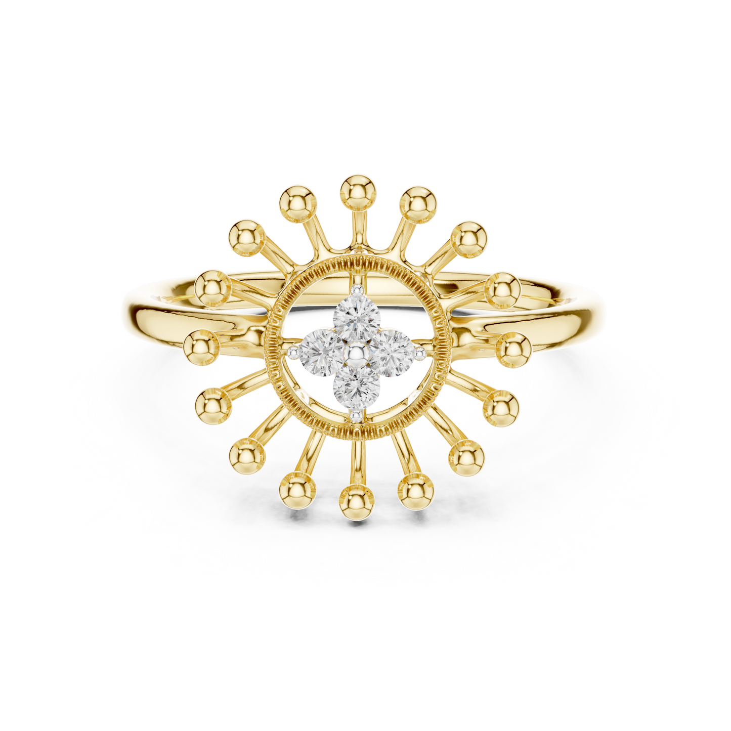 Round Halo Lab Grown Diamond Ring