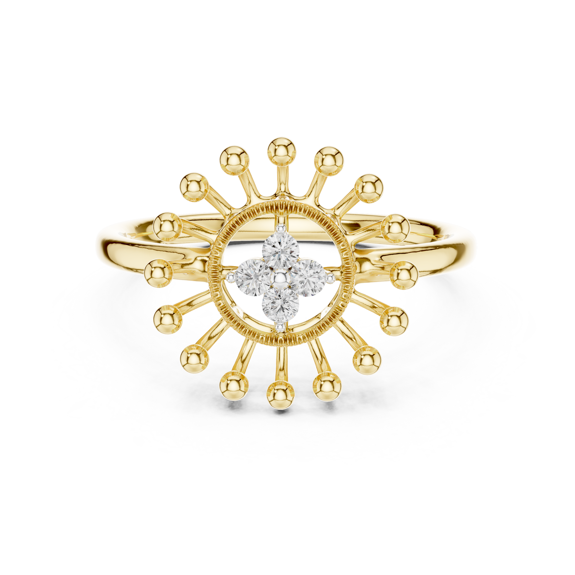 Round Halo Lab Grown Diamond Ring