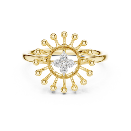 Round Halo Lab Grown Diamond Ring
