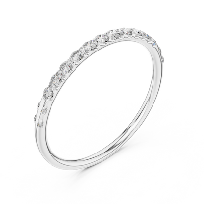 Round Pave Lab Grown Diamond Ring