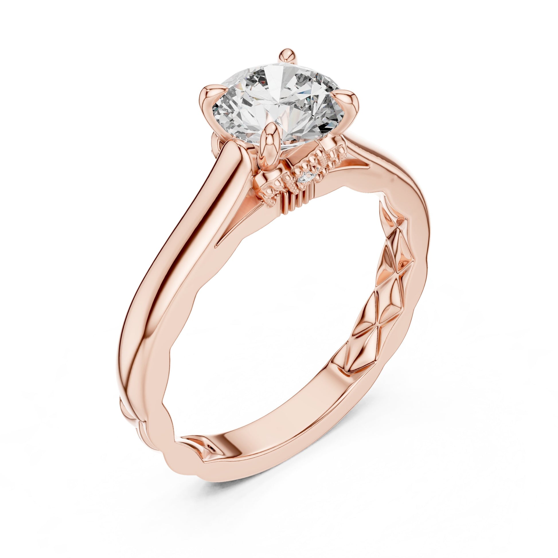 Round Solitaire Lab Grown Diamond Ring