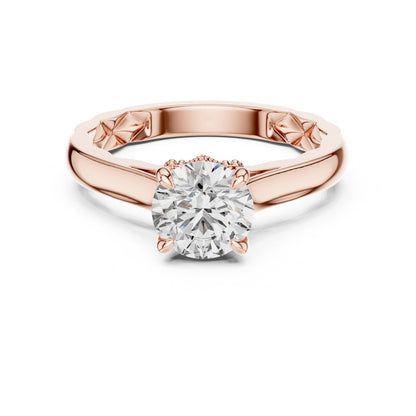 Round Solitaire Lab Grown Diamond Ring