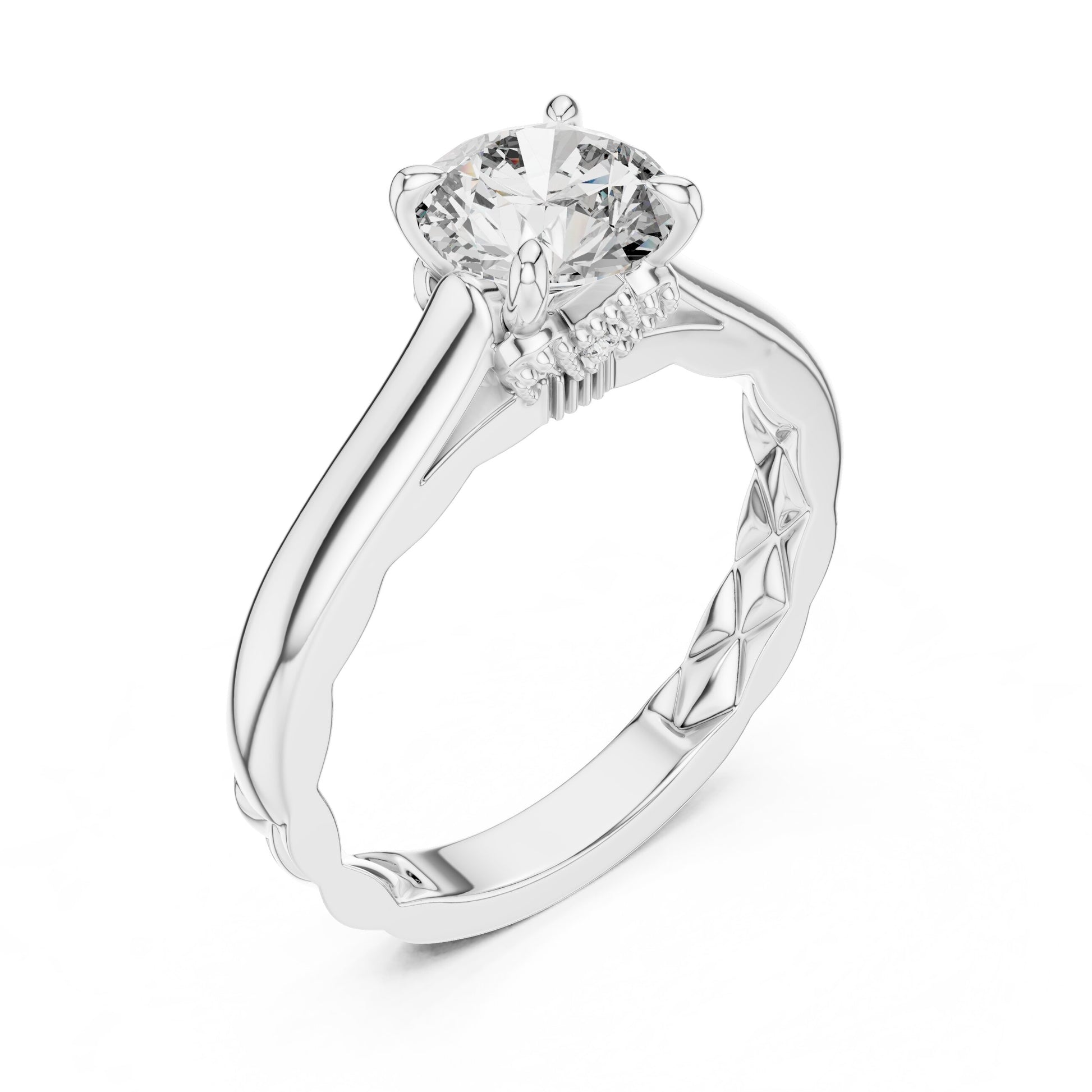 Round Solitaire Lab Grown Diamond Ring