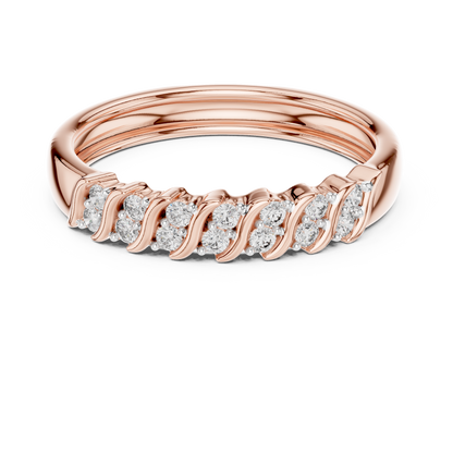 Round Side Stone Lab Grown Diamond Ring