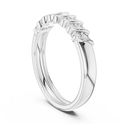 Round Side Stone Lab Grown Diamond Ring
