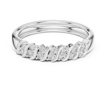 Round Side Stone Lab Grown Diamond Ring