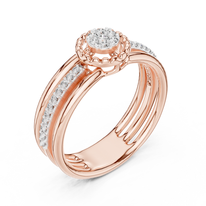 Round Halo Lab Grown Diamond Ring