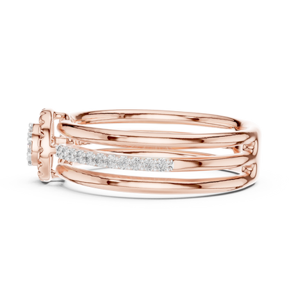 Round Halo Lab Grown Diamond Ring