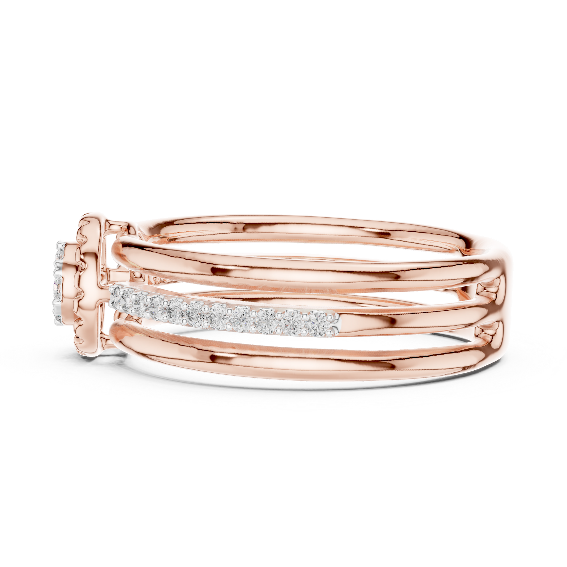 Round Halo Lab Grown Diamond Ring