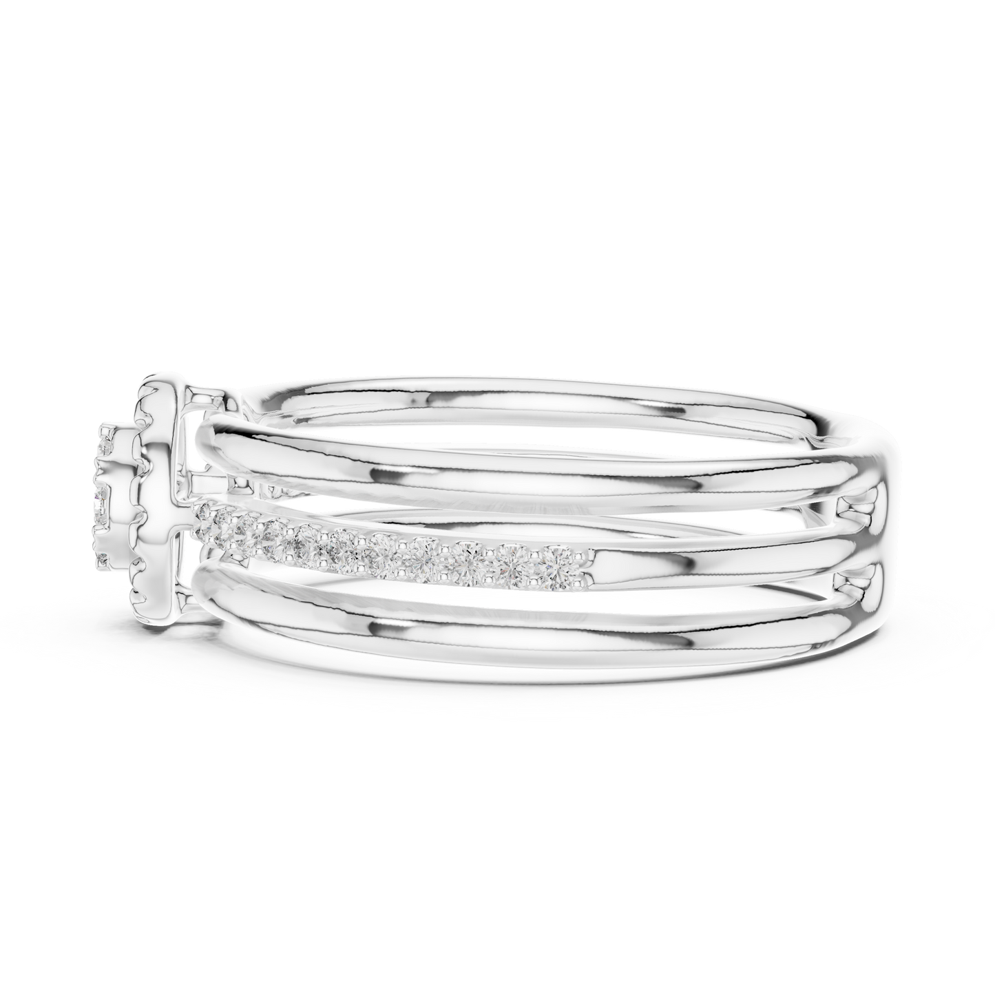 Round Halo Lab Grown Diamond Ring