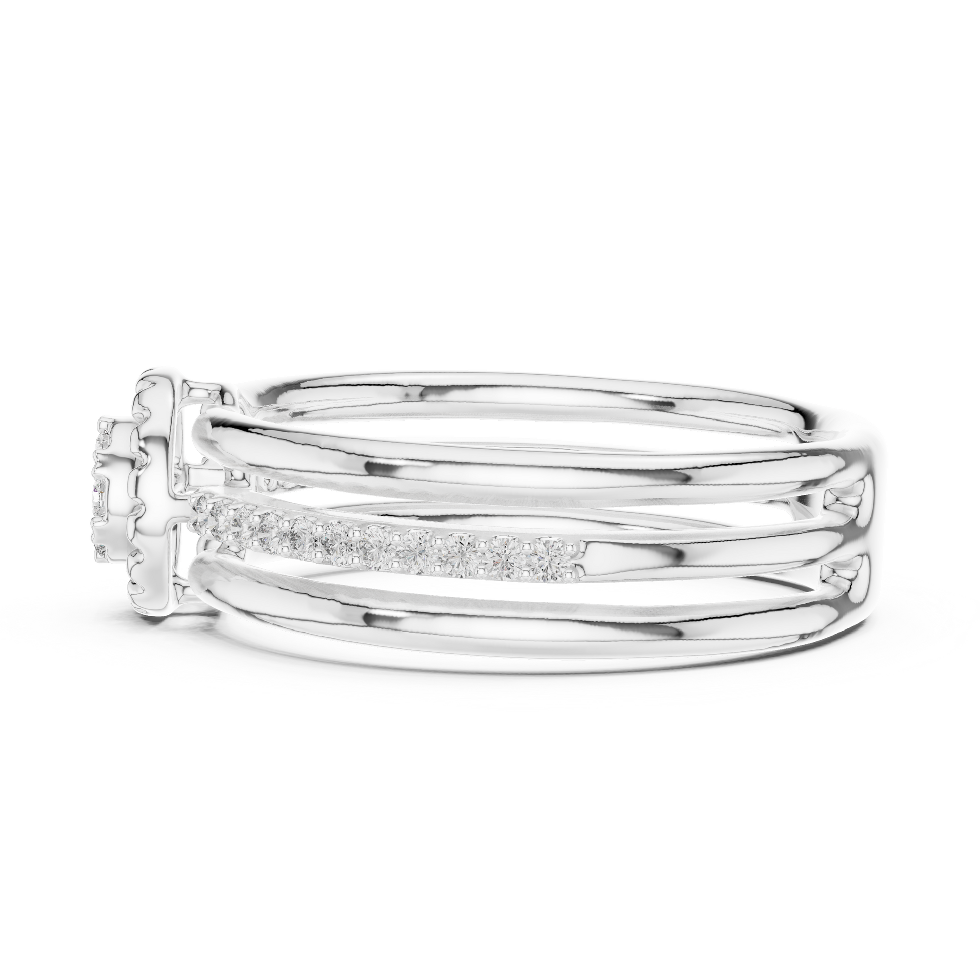 Round Halo Lab Grown Diamond Ring