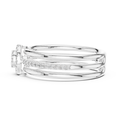 Round Halo Lab Grown Diamond Ring