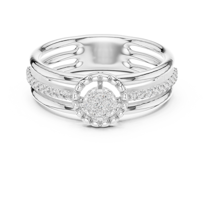 Round Halo Lab Grown Diamond Ring