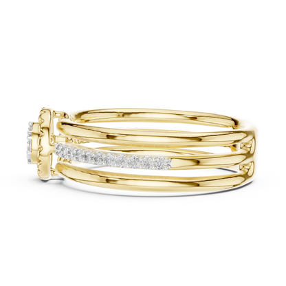 Round Halo Lab Grown Diamond Ring