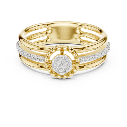Round Halo Lab Grown Diamond Ring