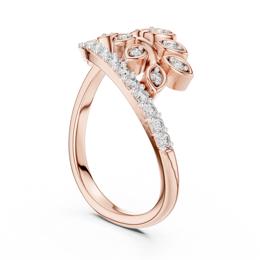 Mixed Shape Lab Grown Diamond Halo Ring