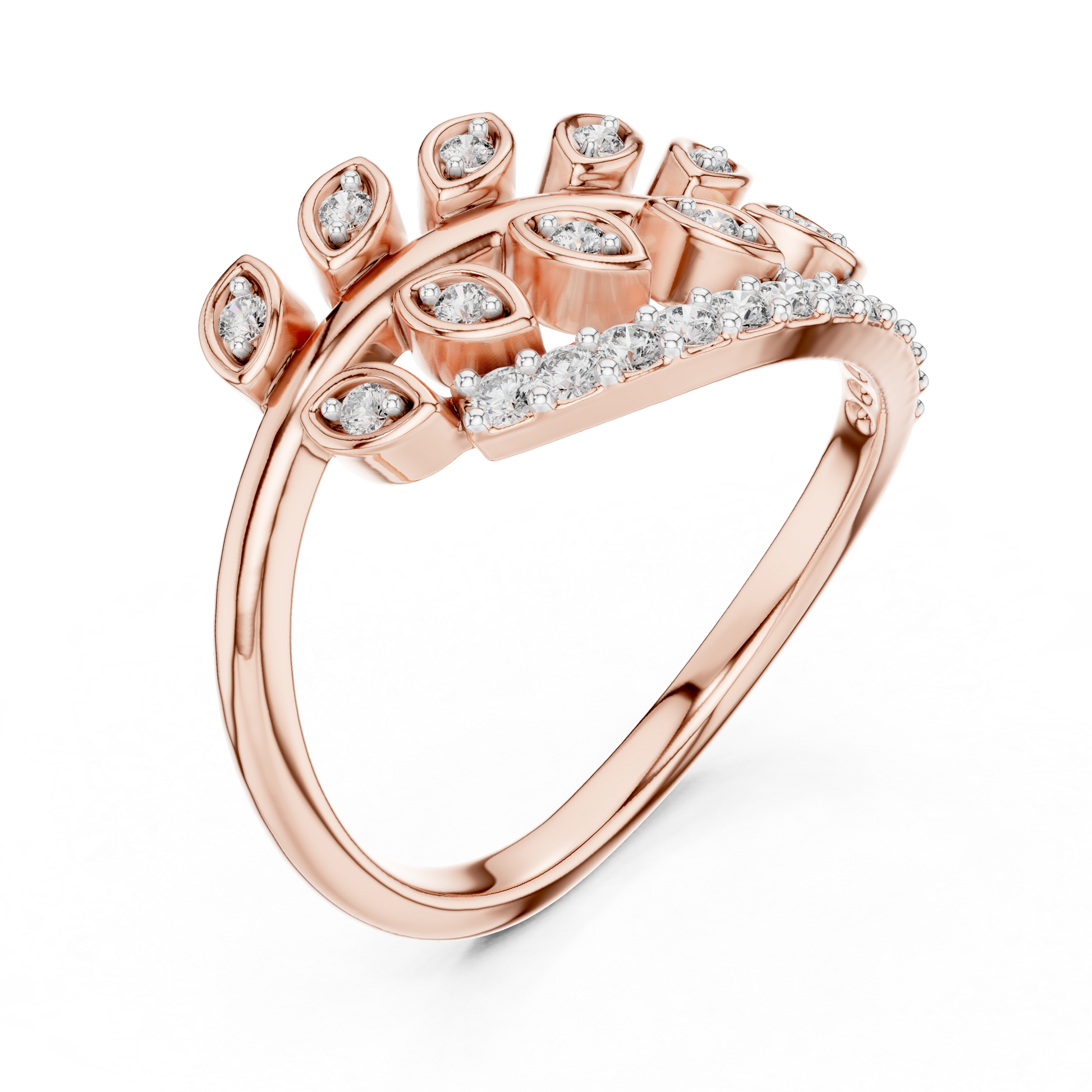 Mixed Shape Lab Grown Diamond Halo Ring
