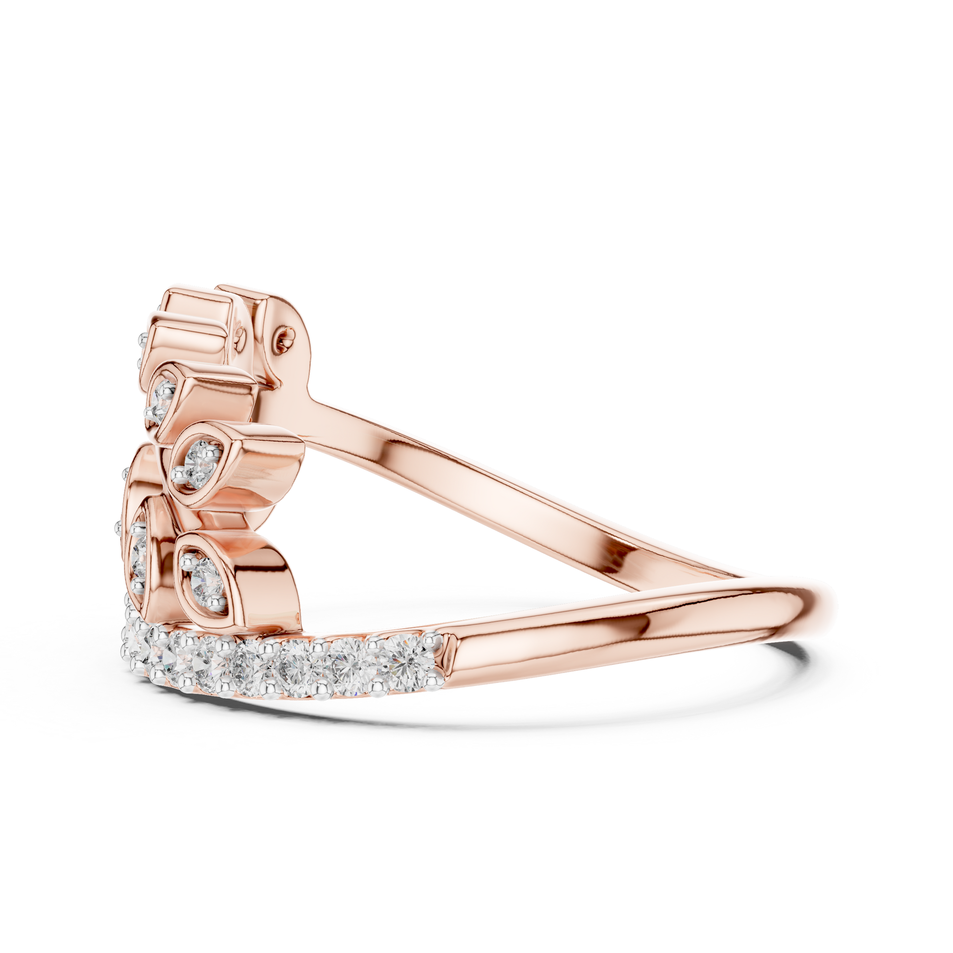 Mixed Shape Lab Grown Diamond Halo Ring