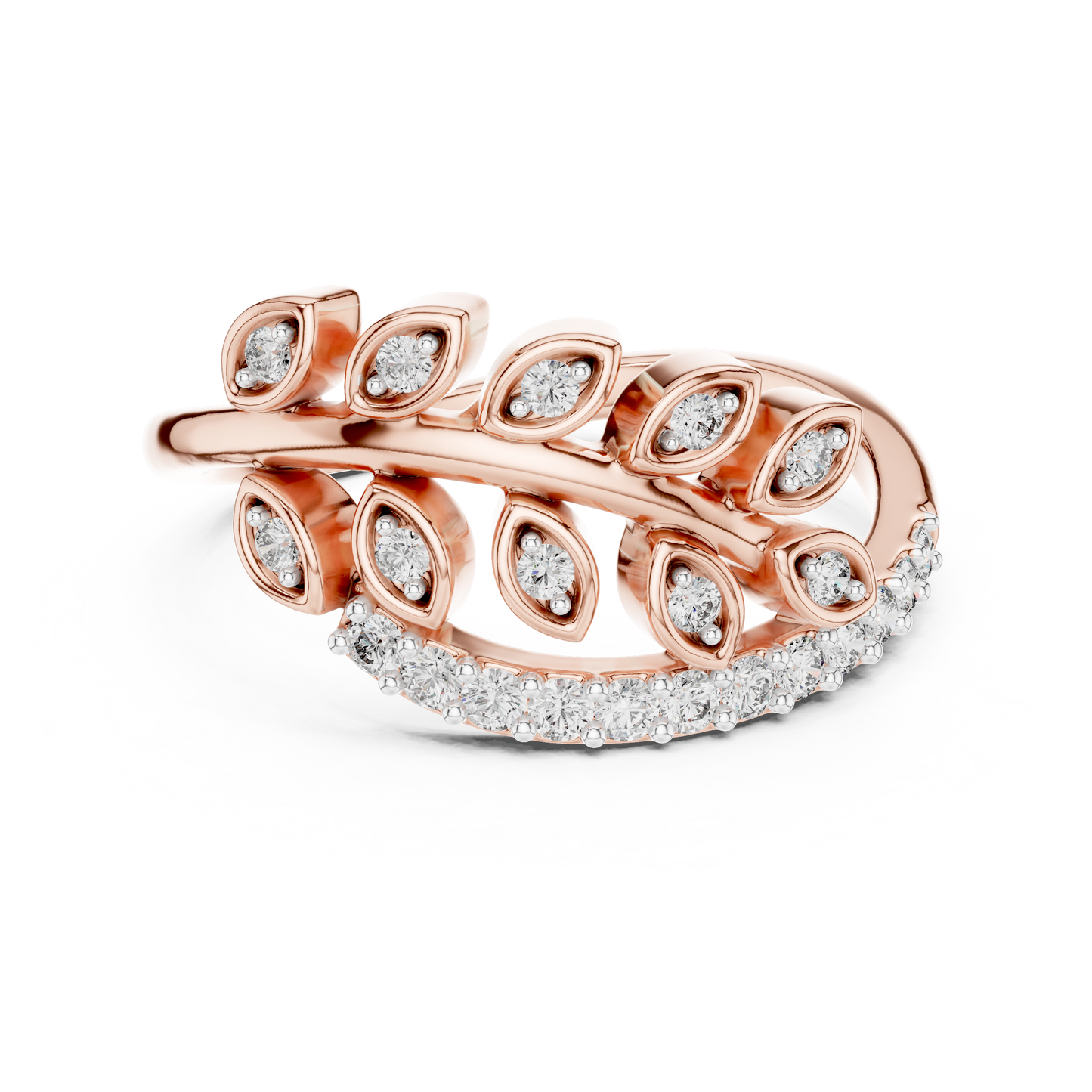 Mixed Shape Lab Grown Diamond Halo Ring