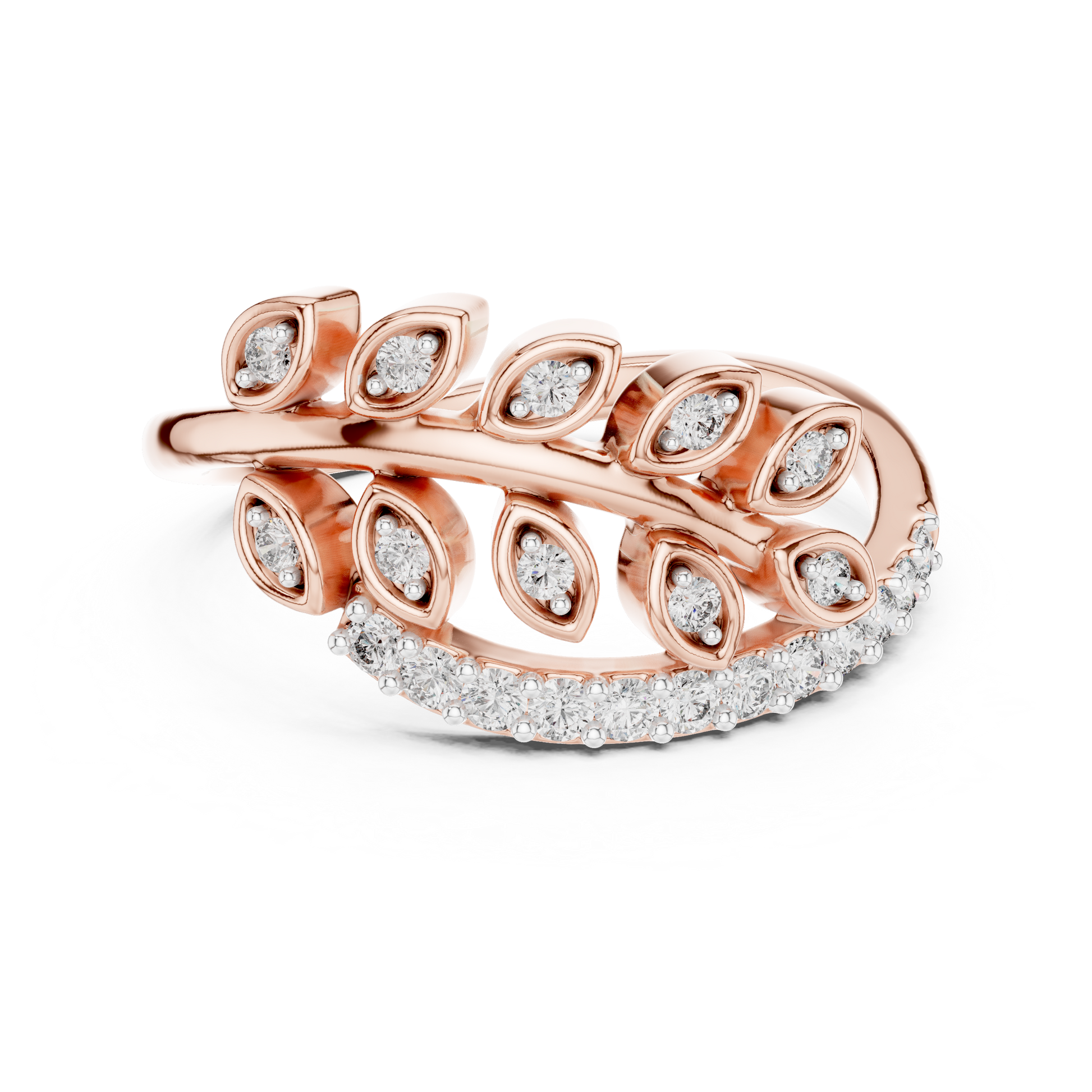Mixed Shape Lab Grown Diamond Halo Ring