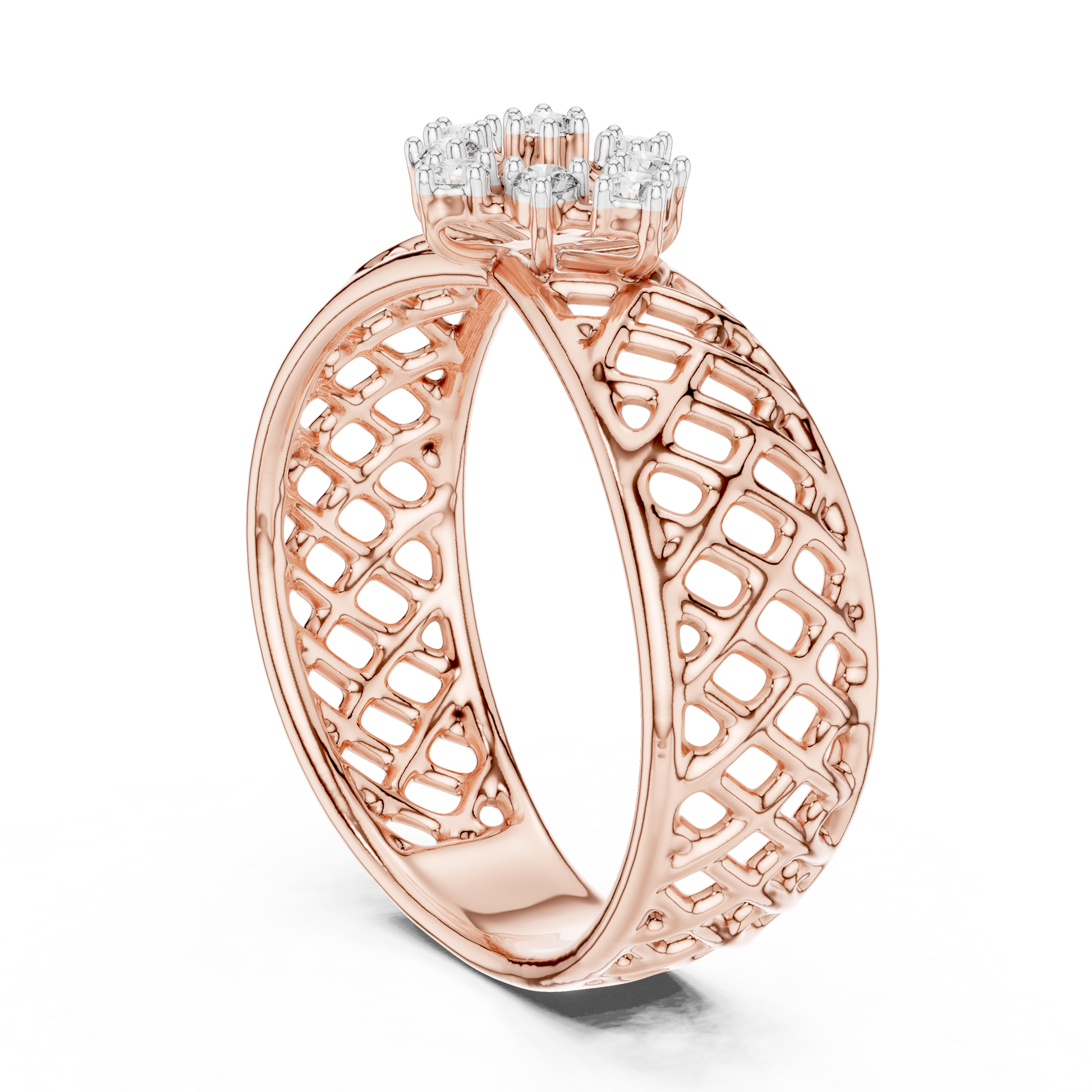 Mixed Shape Lab Grown Diamond Halo Ring
