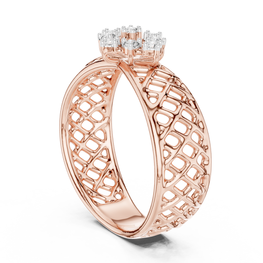Mixed Shape Lab Grown Diamond Halo Ring