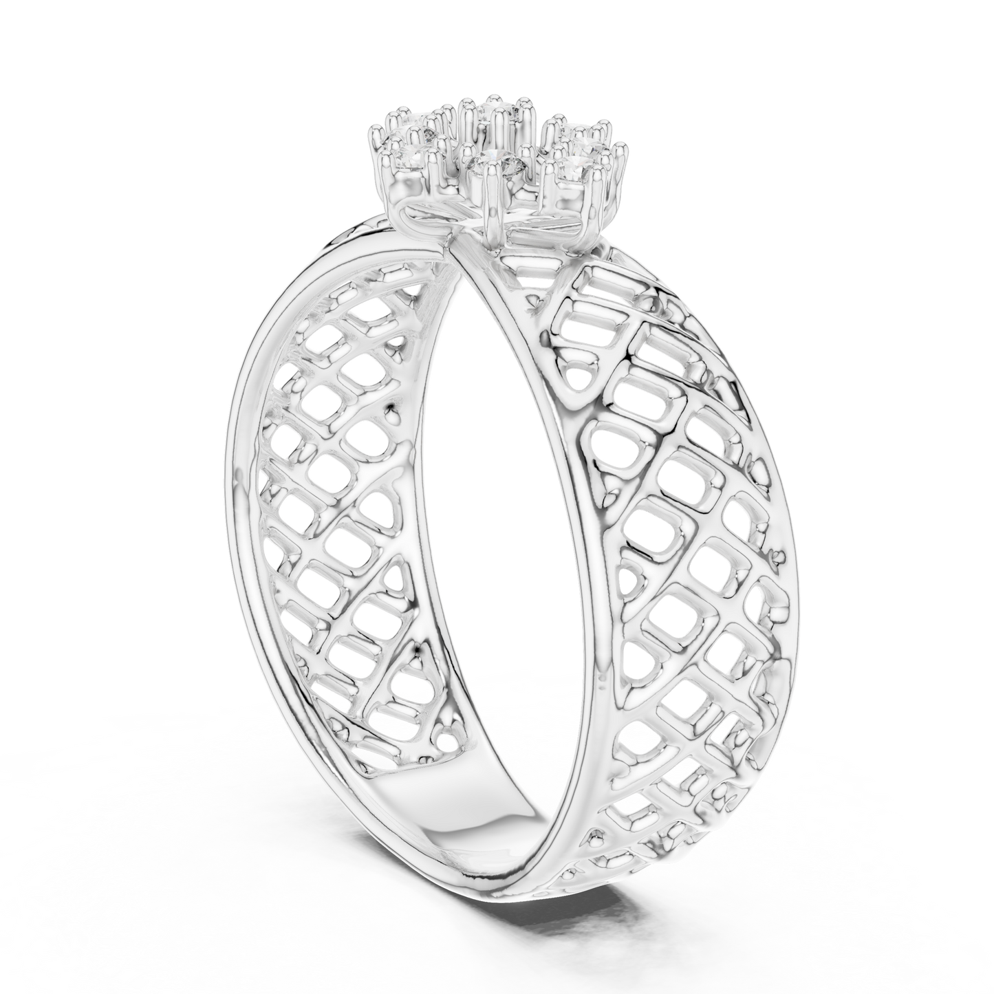 Mixed Shape Lab Grown Diamond Halo Ring
