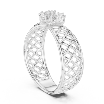 Mixed Shape Lab Grown Diamond Halo Ring