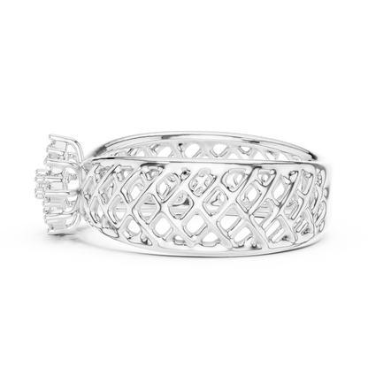 Mixed Shape Lab Grown Diamond Halo Ring