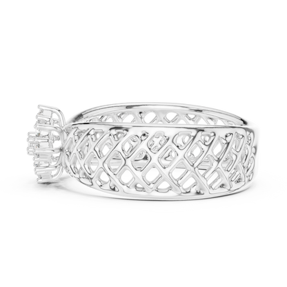 Mixed Shape Lab Grown Diamond Halo Ring