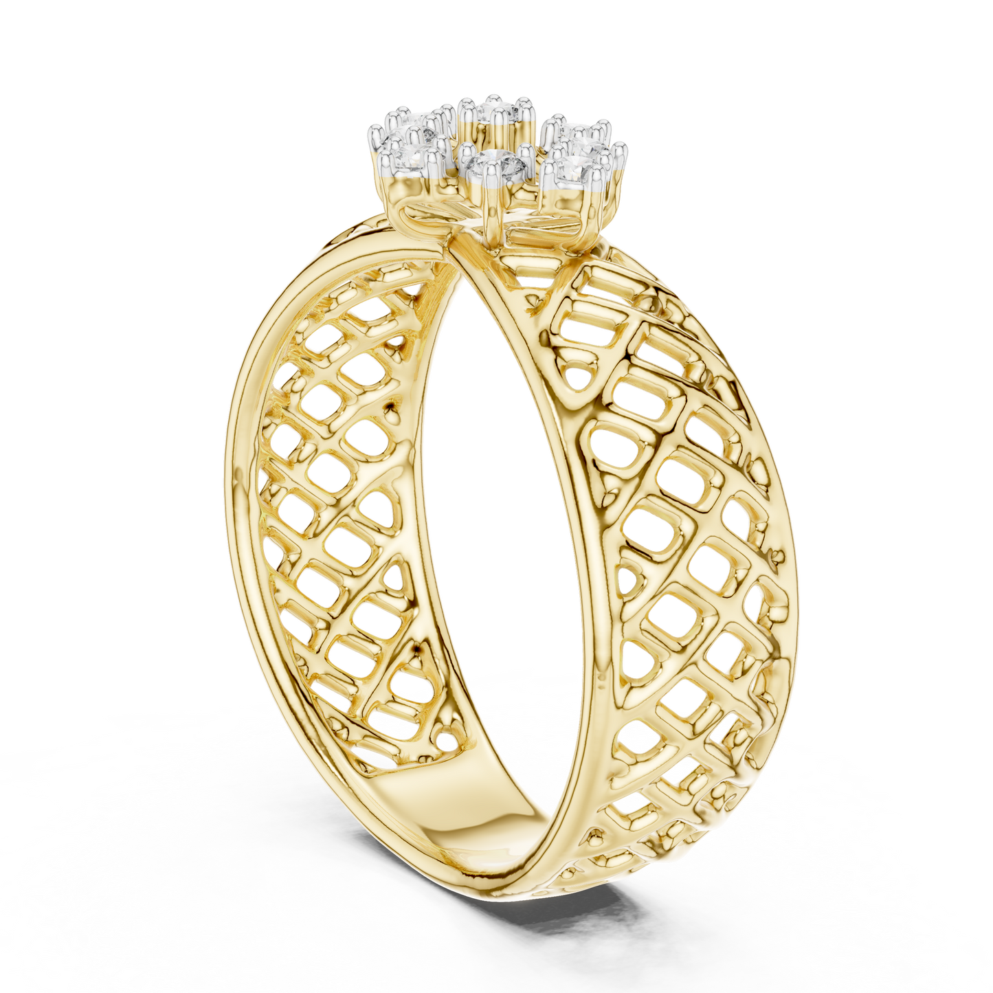 Mixed Shape Lab Grown Diamond Halo Ring
