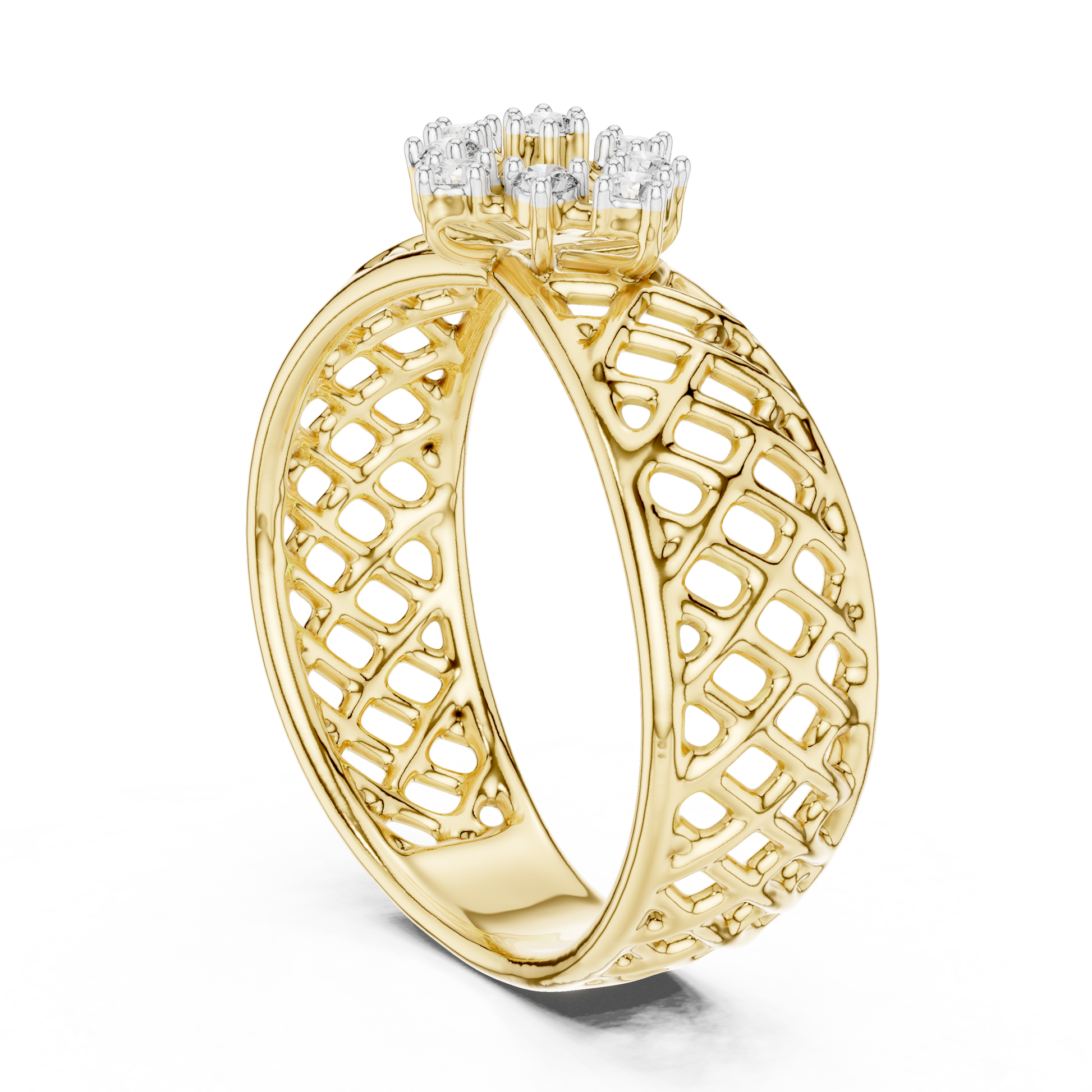 Mixed Shape Lab Grown Diamond Halo Ring