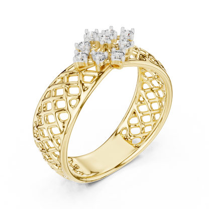 Mixed Shape Lab Grown Diamond Halo Ring