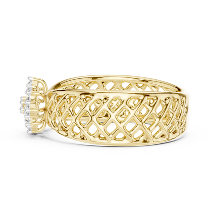 Mixed Shape Lab Grown Diamond Halo Ring