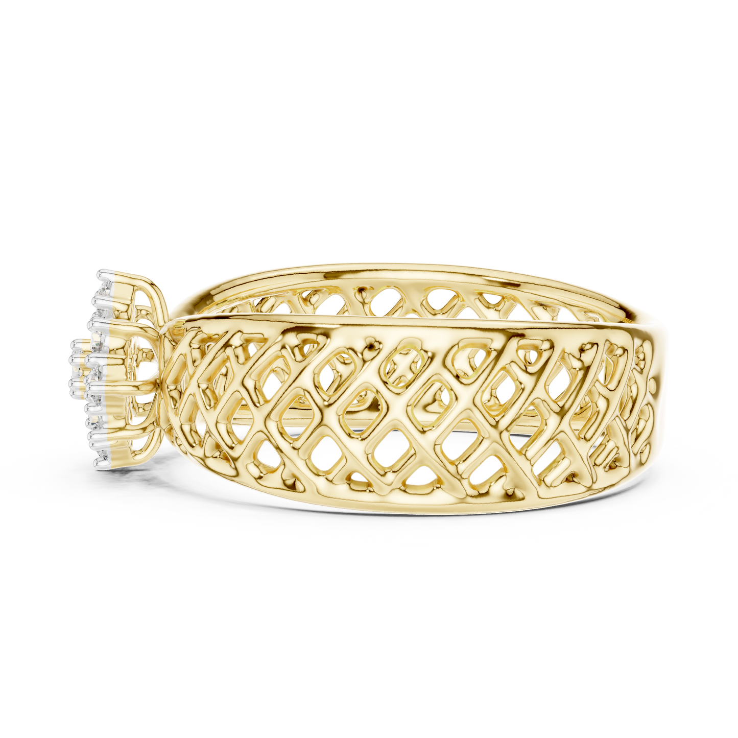 Mixed Shape Lab Grown Diamond Halo Ring