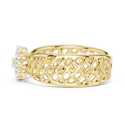 Mixed Shape Lab Grown Diamond Halo Ring