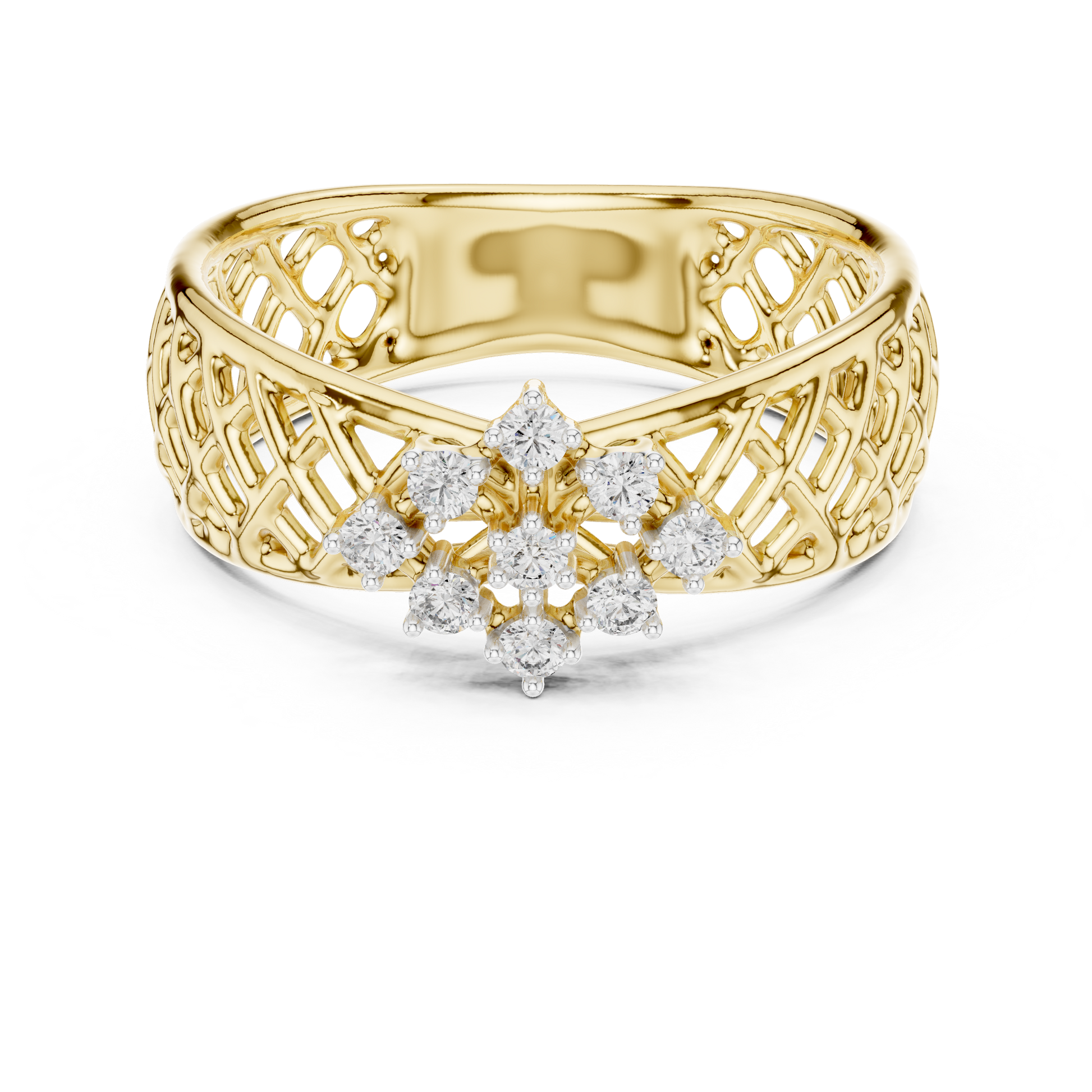 Mixed Shape Lab Grown Diamond Halo Ring