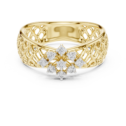 Mixed Shape Lab Grown Diamond Halo Ring