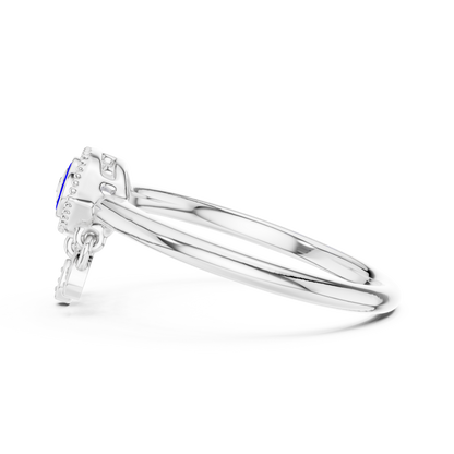 Mixed Shape Lab Grown Diamond Halo Ring